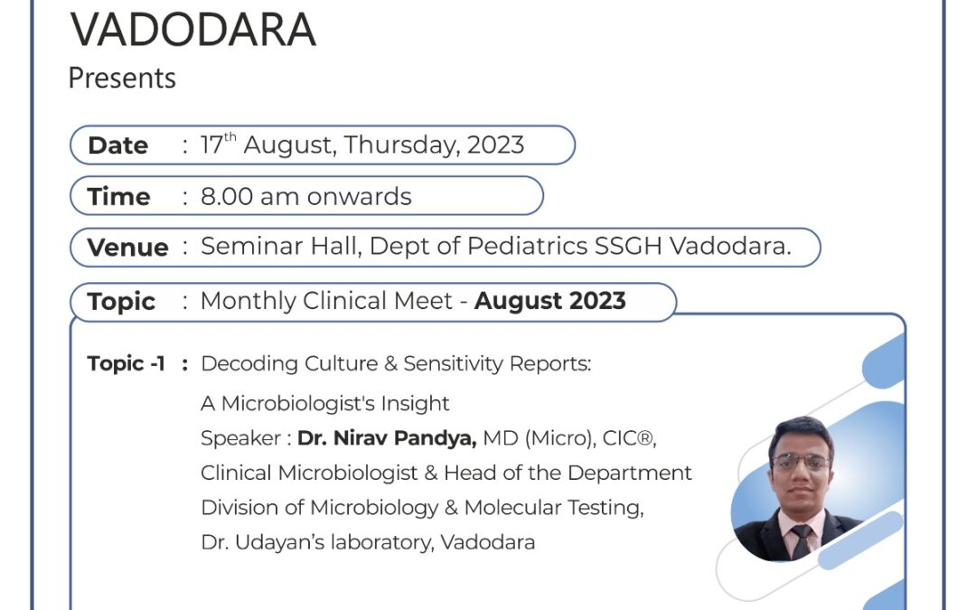 AOP VADODARA MONTHLY CLINICAL MEET – AUGUST 2023