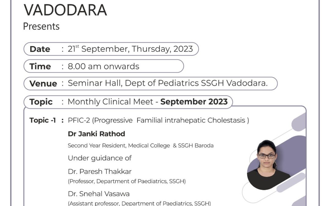 AOP VADODARA MONTHLY CLINICAL MEET – SEPTEMBER 2023