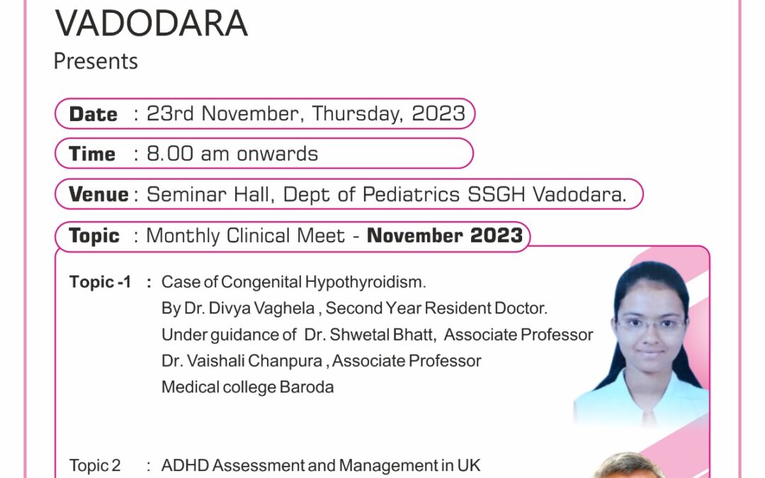 AOP VADODARA MONTHLY CLINICAL MEET – NOVEMBER 2023