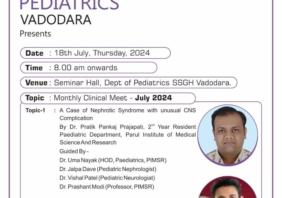 AOP VADODARA MONTHLY CLINICAL MEET – JULY 2024