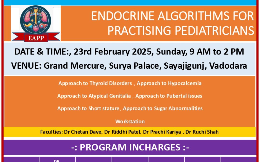 ENDOCRINE ALGORITHMS FOR PRACTISING PEDIATRICIANS [23-2-2025]